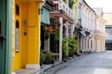 The traditional architecture of Phuket Town is distinctively Sino-Thai and Sino-Portuguese. Having been influenced by migrant Chinese settlers from southern China, it shares a great deal with neighboring Straits Chinese settlements architecture in both the Malaysian cities of Penang and Melaka, and with Singapore.