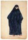 Iran: 'A Persian lady veiled to go abroad', sketch and watercolour by Justin Perkins, Urmia (1839)